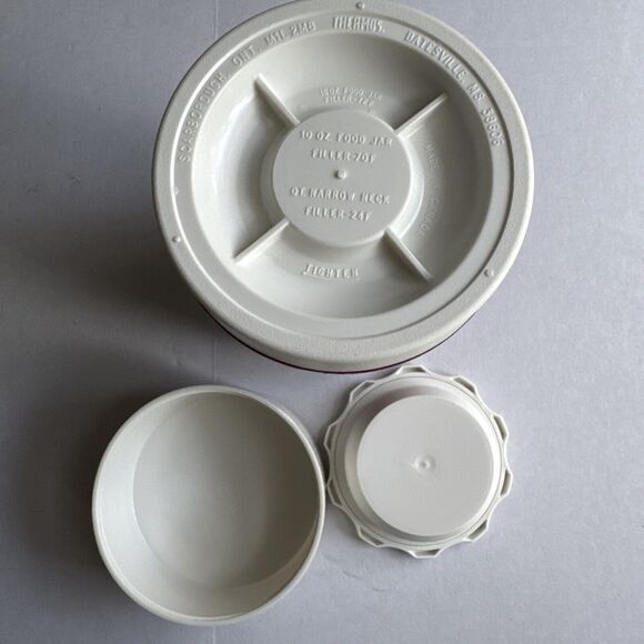 Vintage Thermos 10 OZ Food Jar Filler-70F Blue and White - Picture 5 of 5